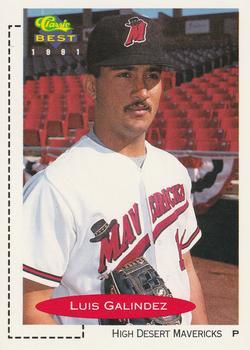 #179 Luis Galindez - High Desert Mavericks - 1991 Classic Best Baseball