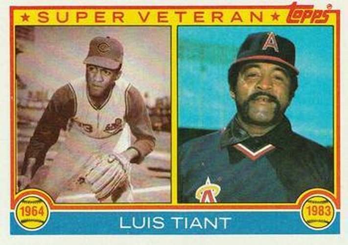 #179 Luis Tiant - Cleveland Indians / California Angels - 1983 Topps Baseball