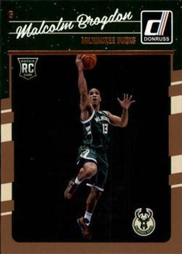 #179 Malcolm Brogdon - Milwaukee Bucks - 2016-17 Donruss Basketball