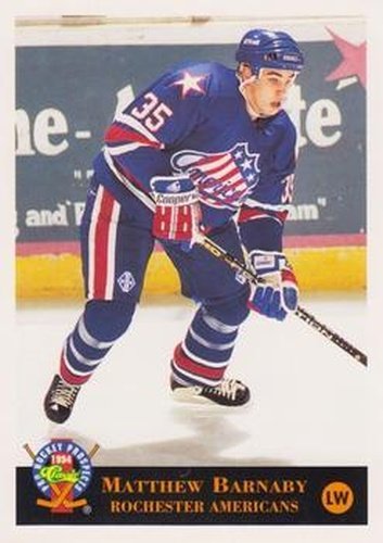 #179 Matthew Barnaby - Rochester Americans - 1994 Classic Pro Hockey Prospects Hockey