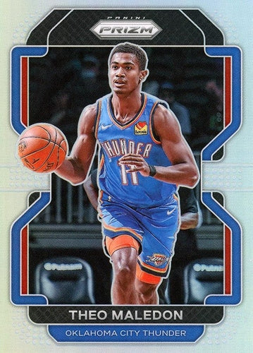 #179 Theo Maledon - Oklahoma City Thunder - 2021-22 Panini Prizm - Silver Basketball