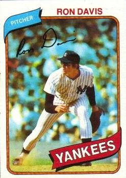 #179 Ron Davis - New York Yankees - 1980 Topps Baseball