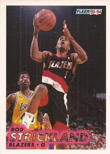 #179 Rod Strickland - Portland Trail Blazers - 1993-94 Fleer Basketball