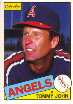 #179 Tommy John - California Angels - 1985 O-Pee-Chee Baseball