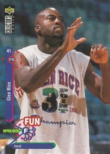 #179 Glen Rice - Miami Heat - 1995-96 Collector's Choice Basketball