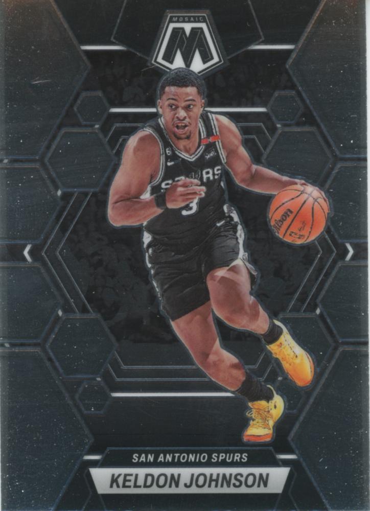 #179 Keldon Johnson - San Antonio Spurs - 2022-23 Panini Mosaic Basketball