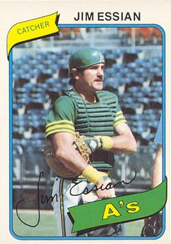 #179 Jim Essian - Oakland Athletics - 1980 O-Pee-Chee Baseball