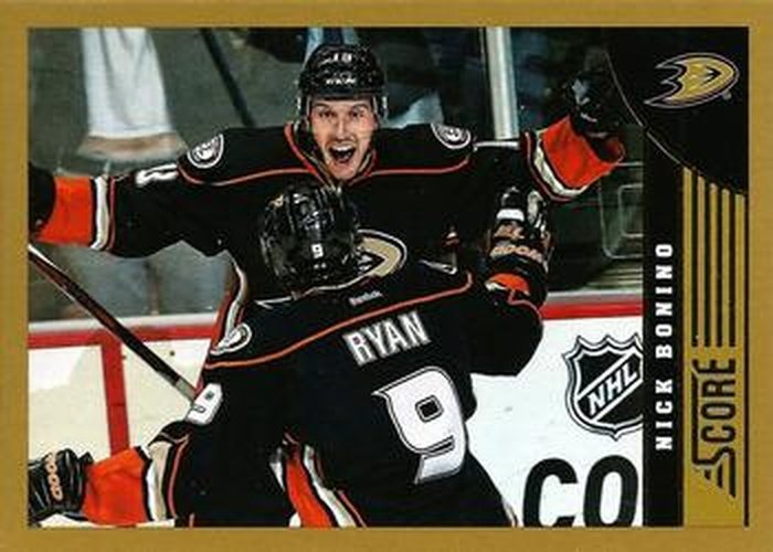#17 Nick Bonino - Anaheim Ducks - 2013-14 Score - Gold Hockey