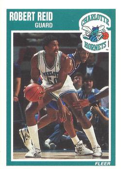 #17 Robert Reid - Charlotte Hornets - 1989-90 Fleer Basketball