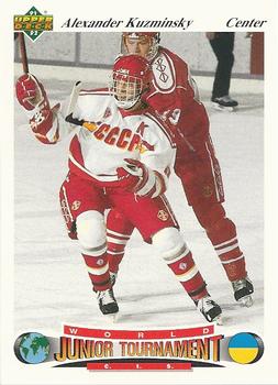 #17 Alexander Kuzminski - CIS - 1991-92 Upper Deck Czech World Juniors Hockey