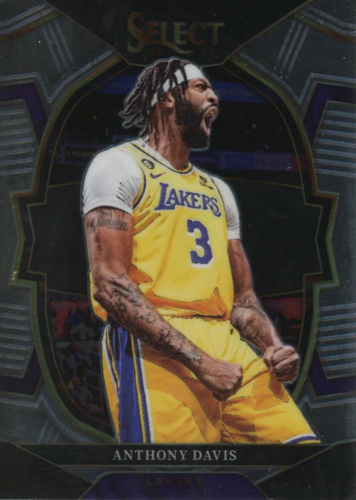 #17 Anthony Davis - Los Angeles Lakers - 2022-23 Panini Select Basketball