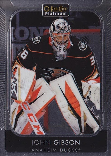 #17 John Gibson - Anaheim Ducks - 2021-22 O-Pee-Chee Platinum Hockey