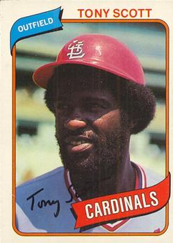 #17 Tony Scott - St. Louis Cardinals - 1980 O-Pee-Chee Baseball