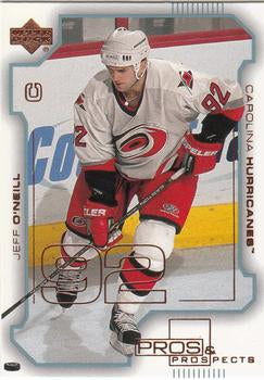 #17 Jeff O'Neill - Carolina Hurricanes - 2000-01 Upper Deck Pros & Prospects Hockey