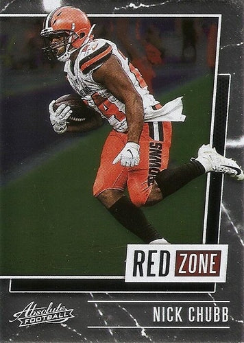 #RZ-NC Nick Chubb - Cleveland Browns - 2020 Panini Absolute - Red Zone Football