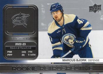 #RR-17 Marcus Bjork - Columbus Blue Jackets - 2023-24 Upper Deck - Rookie Retrospective Hockey