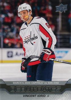 #DD-17 Vincent Iorio - Washington Capitals - 2023-24 Upper Deck - Debut Dates Hockey