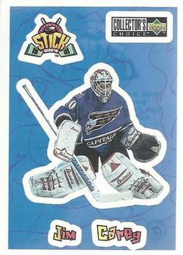 #S17 Jim Carey - Washington Capitals - 1996-97 Collector's Choice - Stick-Ums Hockey