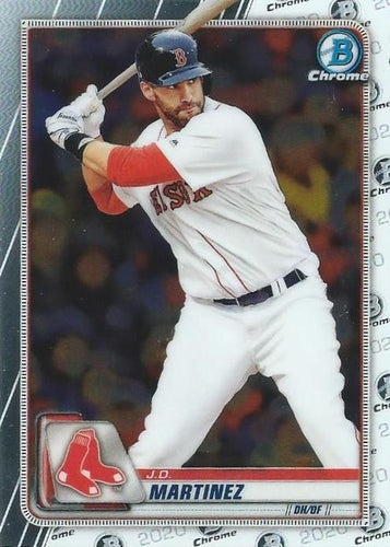 #17 J.D. Martinez - Boston Red Sox - 2020 Bowman Chrome Baseball