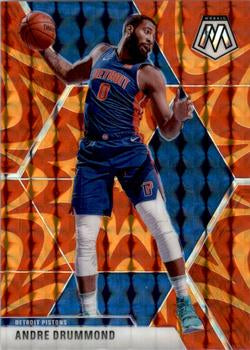 #17 Andre Drummond - Detroit Pistons - 2019-20 Panini Mosaic - Reactive Orange Basketball
