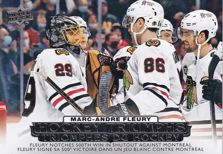 #HT-17 Marc-André Fleury - Chicago Blackhawks - 2022-23 Upper Deck Tim Hortons - Hockey Triumphs Hockey