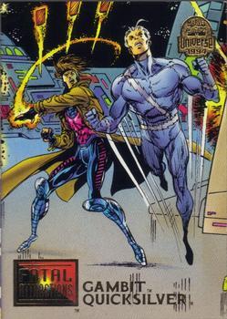 #17 Gambit & Quicksilver - 1994 Fleer Marvel Universe