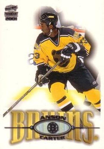 #17 Anson Carter - Boston Bruins - 2000-01 Pacific Paramount Hockey