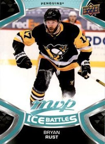 #17 Bryan Rust - Pittsburgh Penguins - 2021-22 Upper Deck MVP - Ice Battles Hockey
