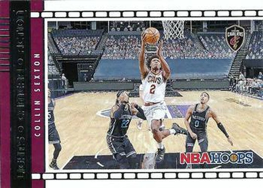 #17 Collin Sexton - Cleveland Cavaliers - 2021-22 Hoops - Lights Camera Action Basketball
