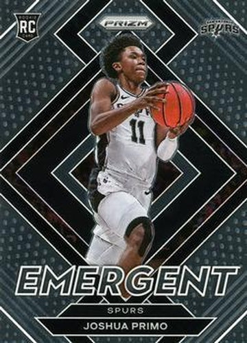 #17 Joshua Primo - San Antonio Spurs - 2021-22 Panini Prizm - Emergent Basketball