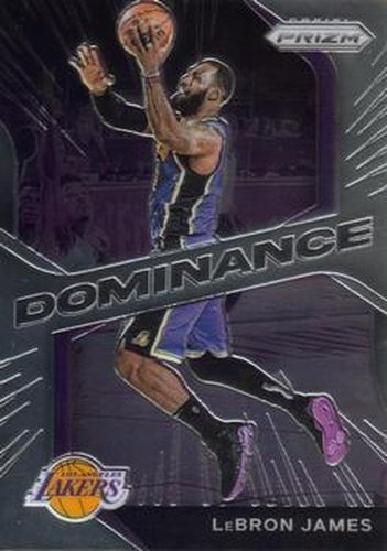 #17 LeBron James - Los Angeles Lakers - 2020-21 Panini Prizm - Dominance Basketball