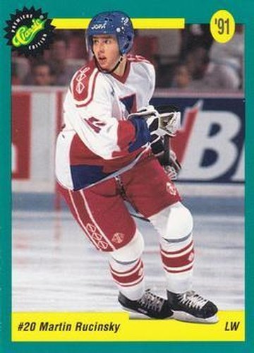 #17 Martin Rucinsky - Edmonton Oilers - 1991 Classic Draft Picks Hockey