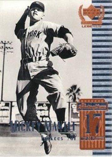 #17 Mickey Mantle - New York Yankees - 1999 Upper Deck Century Legends Baseball
