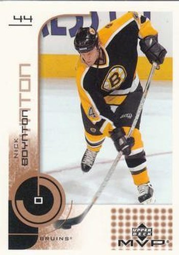 #17 Nick Boynton - Boston Bruins - 2002-03 Upper Deck MVP Hockey