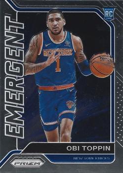 #17 Obi Toppin - New York Knicks - 2020-21 Panini Prizm - Emergent Basketball