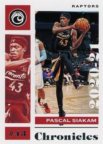#17 Pascal Siakam - Toronto Raptors - 2020-21 Panini Chronicles Basketball