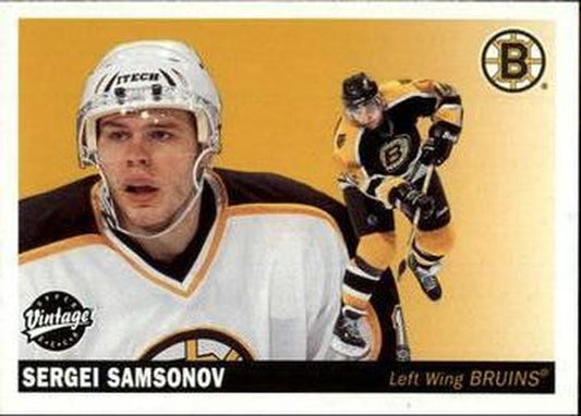 #17 Sergei Samsonov - Boston Bruins - 2002-03 Upper Deck Vintage Hockey