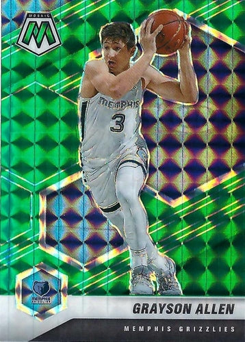 #17 Grayson Allen - Memphis Grizzlies - 2020-21 Panini Mosaic - Mosaic Green Basketball