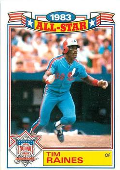 #17 Tim Raines - Montreal Expos - 1984 Topps - Glossy All-Stars Baseball