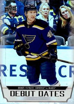 #DD-17 Scott Perunovich - St. Louis Blues - 2022-23 Upper Deck - Debut Dates Hockey