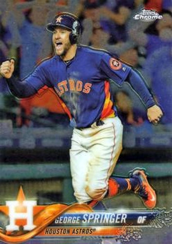 #17 George Springer - Houston Astros - 2018 Topps Chrome Baseball