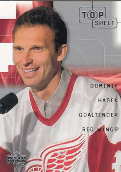 #17 Dominik Hasek - Detroit Red Wings - 2001-02 Upper Deck Top Shelf Hockey
