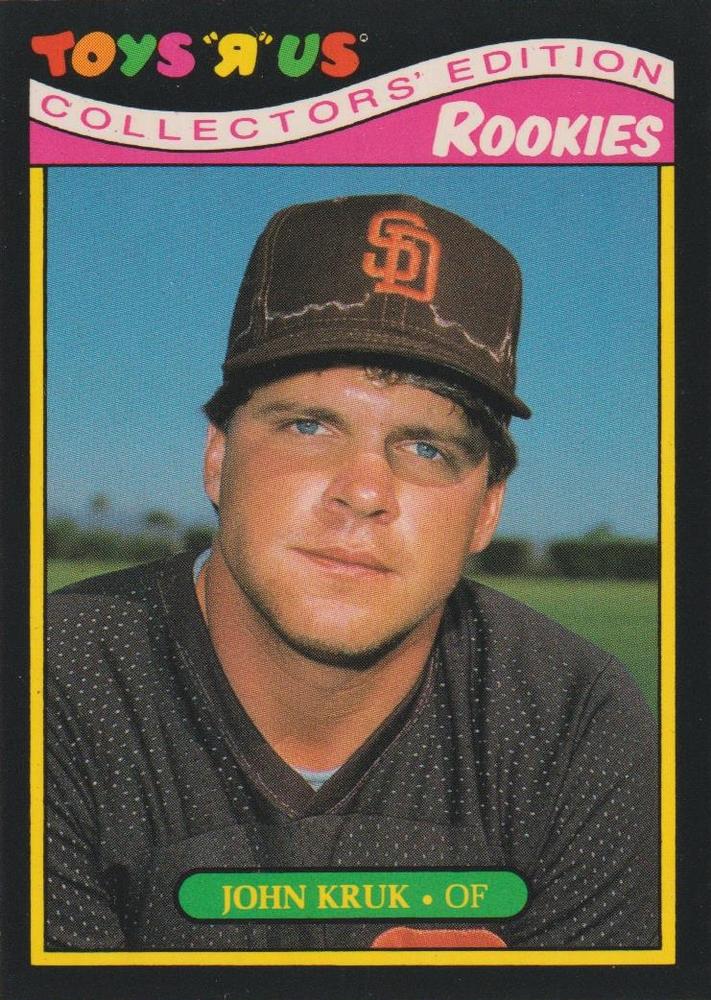 #17 John Kruk - San Diego Padres - 1987 Topps Toys "R" Us Rookies Baseball