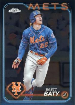 #17 Brett Baty - New York Mets - 2024 Topps Chrome Baseball
