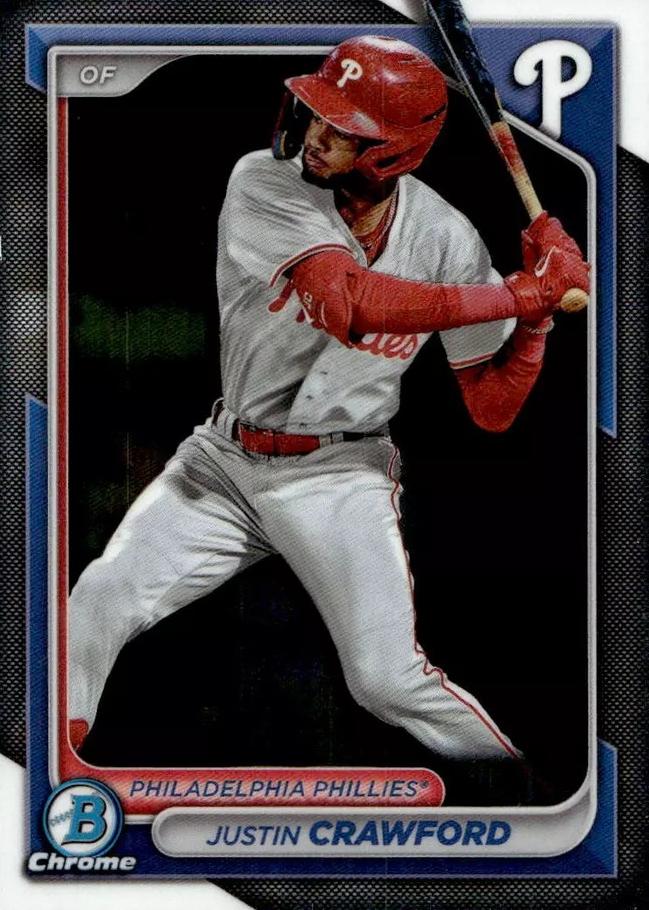#BCP-17 Justin Crawford - Philadelphia Phillies - 2024 Bowman - Chrome Prospects Baseball
