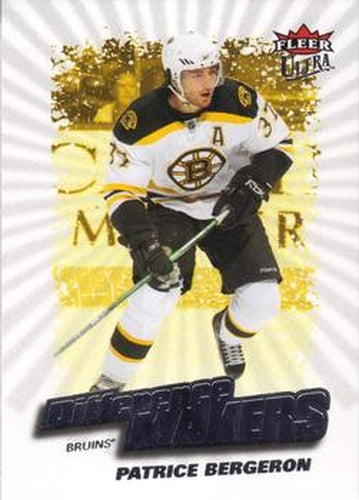 #DM17 Patrice Bergeron - Boston Bruins - 2008-09 Ultra - Difference Makers Hockey