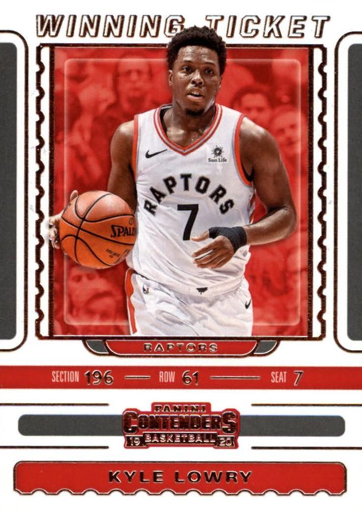 #17 Kyle Lowry - Toronto Raptors - 2019-20 Panini Contenders - Winning Ticket Basketball