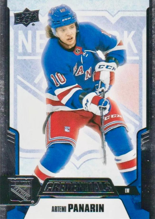 #17 Artemi Panarin - New York Rangers - 2019-20 Upper Deck Credentials Hockey