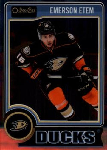 #17 Emerson Etem - Anaheim Ducks - 2014-15 O-Pee-Chee Platinum Hockey