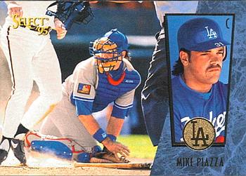 #17 Mike Piazza - Los Angeles Dodgers - 1995 Select Baseball